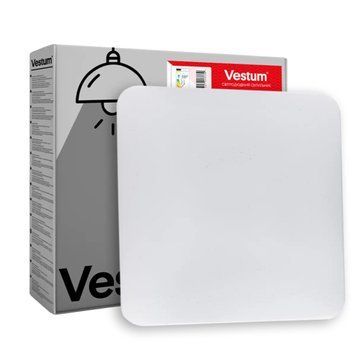 Потолочный LED светильник&nbsp;30W&nbsp;Vestum квадратной формы 4000К белый IP40&nbsp;QUATRO VS-90056 фото