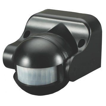 Датчик руху 1200W VELMAX кут 180&deg; до 12 метрів AC220-240V чорний IP44 V-ІМS-09 (ST09) 29-22-09 фото