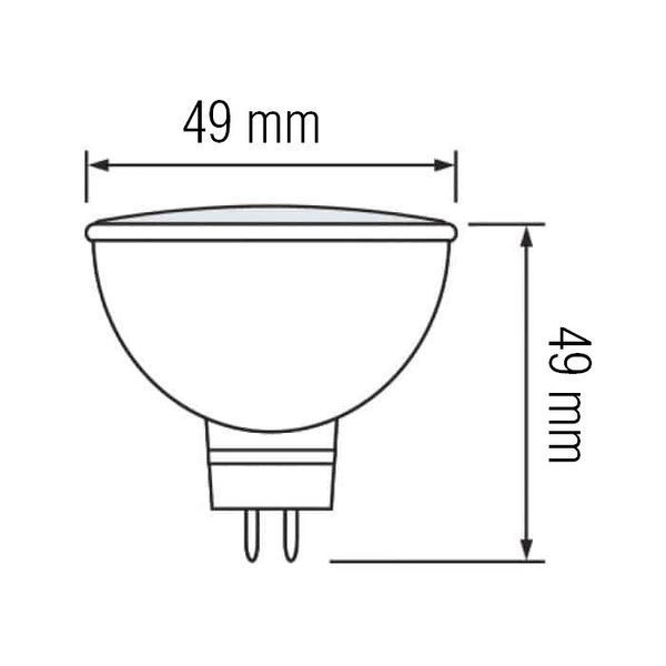 Лампа светодиодная 6W Horoz Electric FONIX-6 3000К GU5.3 001-001-0006-021 фото
