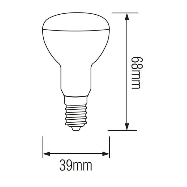 Лампа світлодіодна 4W Horoz Electric REFLED-4 R39 4200К E14 001-039-0004-031 фото