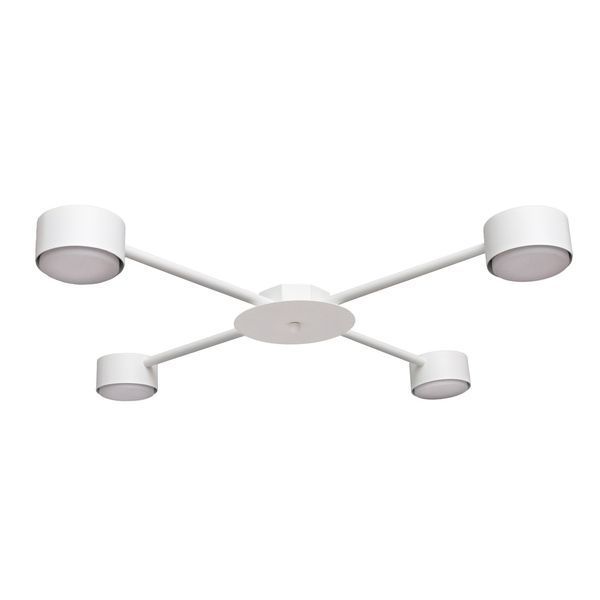 Люстра потолочная MSK Electric Copter на четыре круглых плафона под лампы GX53 белая NL 8040-4 WH 618809 фото