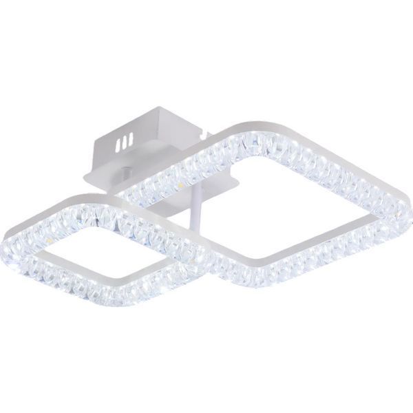 Потолочная LED люстра с пультом 29W с квадратными акриловыми рассеивателями 3000-6500К белая INTEREES IS LI9848E-2A WH IS LI9848E-2A WH фото