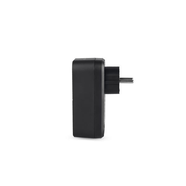 Сетевой удлинитель с тремя USB-портами VIDEX 16A с заземлением 250V на 1 розетку с защитными шторками черного цвета VF-AD1G2U1C-B VF-AD1G2U1C-B фото