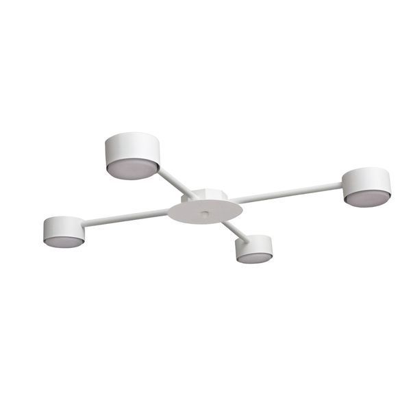 Люстра потолочная MSK Electric Copter на четыре круглых плафона под лампы GX53 белая NL 8040-4 WH 618809 фото