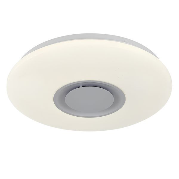 Стельовий музичний LED світильник 60W+5W RGB Smart з Bluetooth динаміком і пультом 3000-6500K білий VALESO LY565-500 WH SP000051973 фото