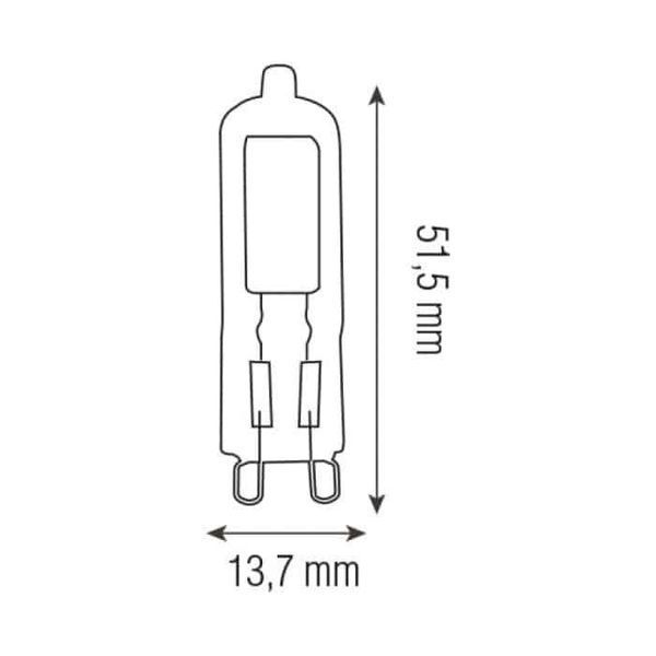 Лампа світлодіодна 3W Horoz Electric EXA-3 2700K G9 001-047-0003-020 фото