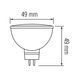 Лампа светодиодная 6W Horoz Electric FONIX-6 3000К GU5.3 001-001-0006-021 фото 3