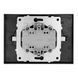 Розетка двойная Ovivo Electric c заземлением 250V черная IP20 GRANO 400-170300-907 фото 4