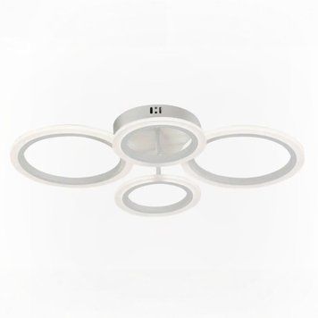 Стельова LED люстра 72W з пультом Valeso з металевим каркасом 3000K-6500K біла IP20 G 2716/2+2 WT 72W SP000045535 фото