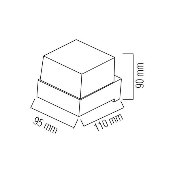 Світильник фасадний 5W LED Horoz Electric KING-5/S настінний 4200K чорний IP54 076-082-0003-010 фото
