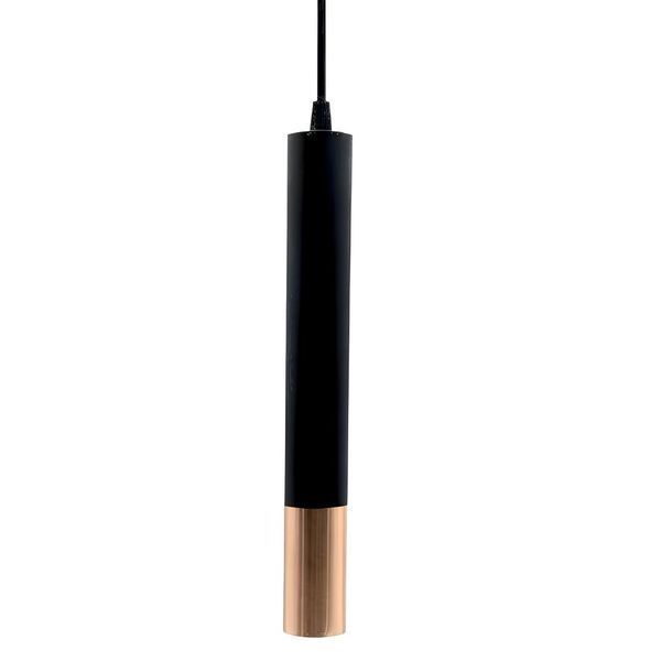 Трековий LED світильник 12W підвісний Velmax металевий 4100K 960Lm 220V чорний/золотий IP20 V-P-TRL 25-33-92 фото