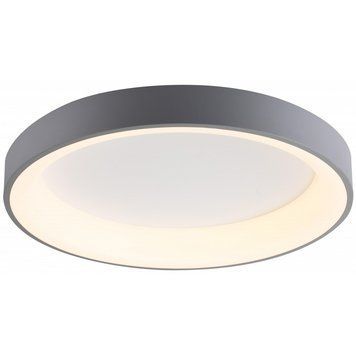 Стельова LED люстра 50W Velmax з металевим каркасом 3000K-6500K з пультом сіра IP20 V-СL-VERONA-R 23-46-01 фото