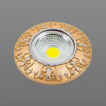Точковий LED світильник 3.5W Sirius круглий з врізним монтажем 6000K золотистий IP20 Ш DLD 108-B SP000019625 фото