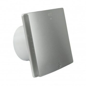 Вентилятор витяжний 12W Horoz Electric срібний 10см IP20 FELIX 500-140-100 фото