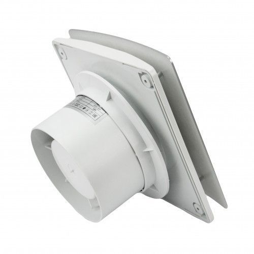 Вентилятор витяжний 12W Horoz Electric срібний 10см IP20 FELIX 500-140-100 фото
