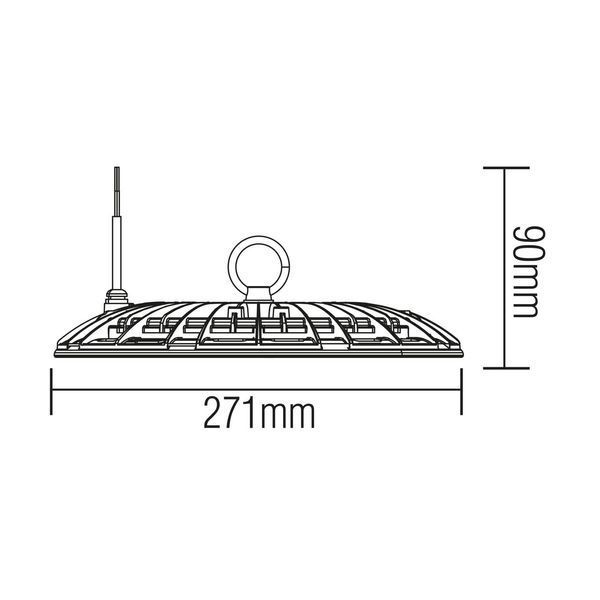 Светильник подвесной 100W промышленный Horoz Electric LED AGORA-100 влагозащищенный 6400K IP65 063-008-0100-010 фото