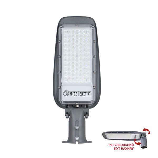 Уличный консольный LED светильник 100W Horoz Electric на столб 6400K серый IP65 FLORIDA-100 074-014-0100-020 фото