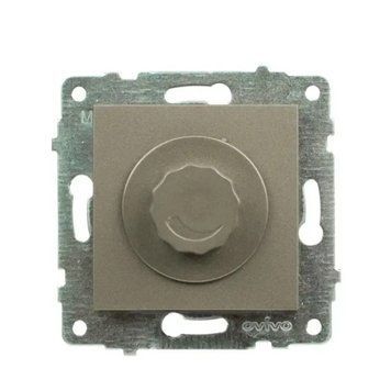 Механизм диммера 800W Ovivo встраиваемый из ABS-пластика 250V антрацит IP20 GRANO 600-000313-212 фото