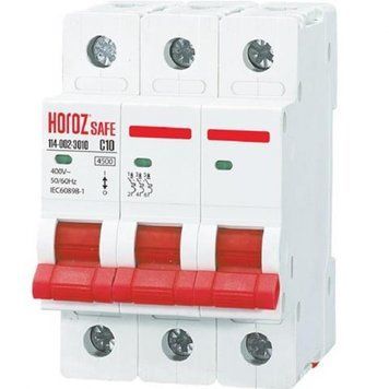 Автоматичний вимикач Horoz Electric SAFE 16 А 3P C ІР40 114-002-3016-010 фото