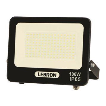 Світлодіодний прожектор 100W LEBRON вологозахищений 6500K чорний IP65 L- LF 17-06-66 фото