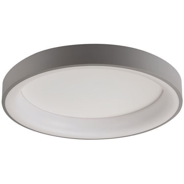 Потолочная LED люстра 80W Velmax круглой формы 3000K-6500K с пультом серая IP20 V-СL-VERONA-R 23-46-21 фото