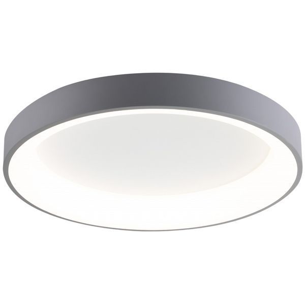 Потолочная LED люстра 80W Velmax круглой формы 3000K-6500K с пультом серая IP20 V-СL-VERONA-R 23-46-21 фото