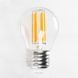 Лампа світлодіодна 6W G45 Horoz Electric FILAMENT MINI GLOBE-6 4200К E27 001-063-0006-030 фото 1