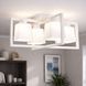 Люстра потолочная MSK Electric Boston на четыре плафона под лампу Е27 NL 400230-4 WH 621017 фото 1