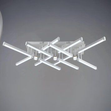 Стельова LED люстра 78W Sirius з металевим каркасом 3000K/6500K біла/золота IP20 B YH1315/12+3 WT+GD SP000045209 фото