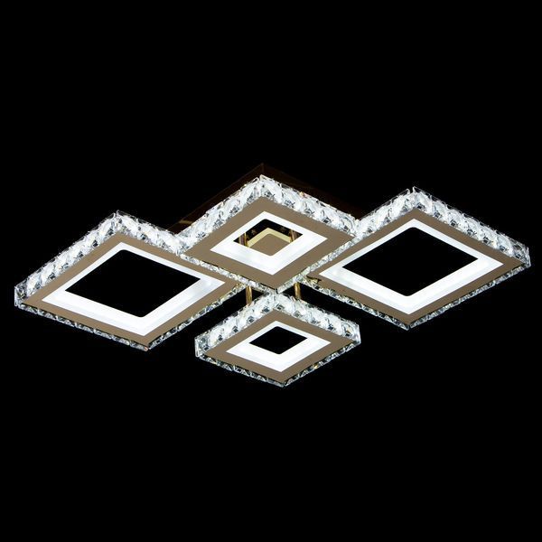 Потолочная светодиодная люстра 148W на 4 плафона LED квадрат с диммером 3000-6000К SY-201909/2+2 FG Svet SY-201909/2+2 FG DIMMER фото