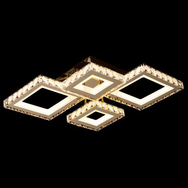 Потолочная светодиодная люстра 148W на 4 плафона LED квадрат с диммером 3000-6000К SY-201909/2+2 FG Svet SY-201909/2+2 FG DIMMER фото