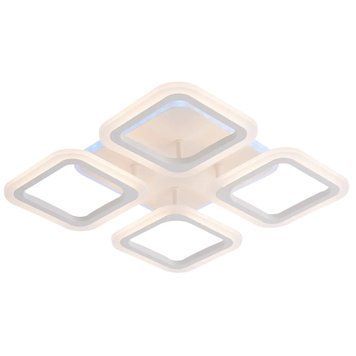 Стельова LED люстра 43W з пультом Valeso з RGB підсвічуванням корпусу 3000K-6500К біла IP20 LI8822/4B WH (RGB) SP000050434 фото