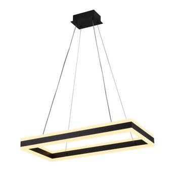 Підвісна LED люстра 56W Interees з акриловим плафоном 3000-6400К з пультом чорна IP20 V QQD3093 BK V QQD3093 BK фото