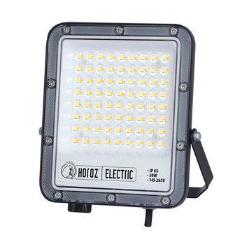 Прожектор світлодіодний 50W Horoz Electric з перемикачем на корпусі 3000/4500/6000К IP65 PALLAS-50 3CCT 068-030-1050-010 фото