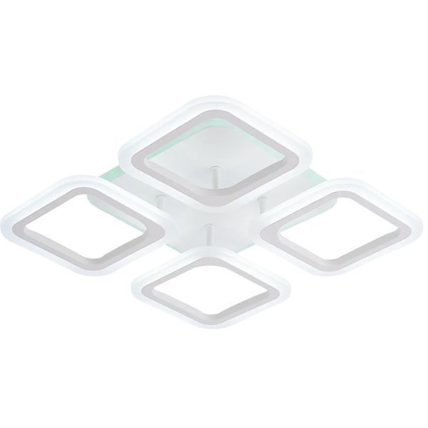 Стельова LED люстра 43W з пультом Valeso з RGB підсвічуванням корпусу 3000K-6500К біла IP20 LI8822/4B WH (RGB) SP000050434 фото