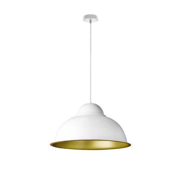 Светильник подвесной в стиле лофт MSK Electric Dome СП 3614 WH+GD 615439 фото