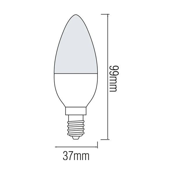Лампа светодиодная 6W Horoz Electric ULTRA-6 С35 3000К E14 001-003-0006-021 фото