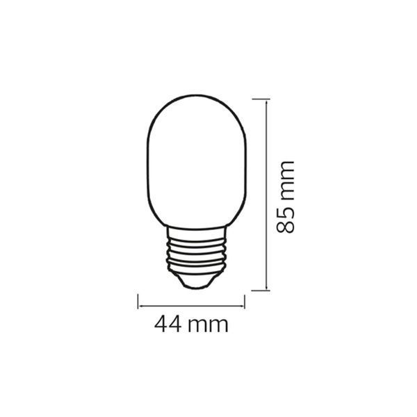 Лампа світлодіодна 2W Horoz Electric A45 зелене свічення Е27 COMFORT 001-087-0002-040 фото