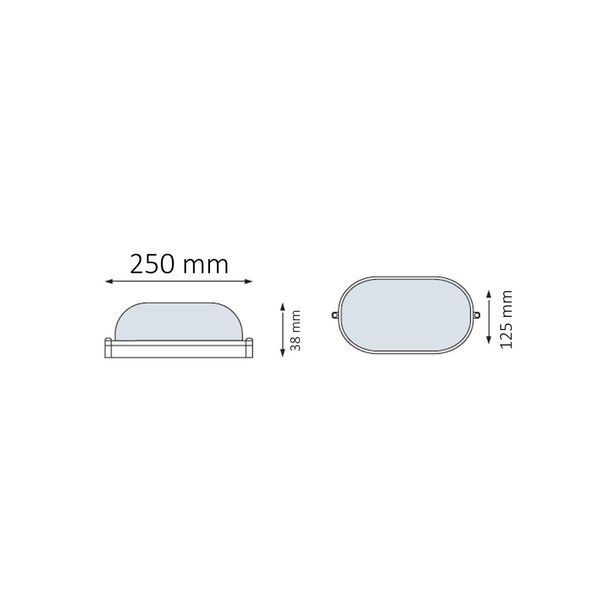 Вуличний світильник LED 24W Horoz Electric настінний 6400К вологозахищений білий IP65 071-015-0024-030 фото