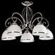 Стельова люстра на штанзі з 5 білими плафонами під лампу Е27 каркас хромового кольору Svet SH-4573/5 CR SH-4573/5 CR фото 3