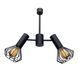 Люстра MSK Electric Diadem на два плафони Е27 чорна NL 22152-2 BK 619803 фото 5