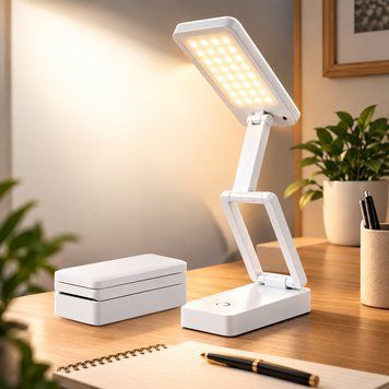 Настільна LED-лампа 6W VALESO складана акумуляторна 1200 мАгод 3000&ndash;6000K біла 1981 SP000046404 фото
