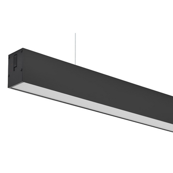 Лінійний LED світильник 40W Horoz Electric підвісний/накладний монтаж 3000/4200/6400К чорний IP20 INNOVA 3CCT 019-034-1040-020 фото