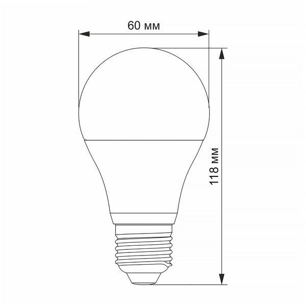 Светодиодная лампа 11.8W VIDEX форма груша A60&nbsp;E27 нейтральный свет 4100K&nbsp;2010Lm VL-A60h-11274 VL-A60h-11274 фото