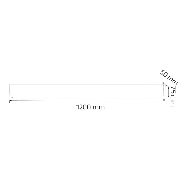 Линейный LED светильник 40W Horoz Electric подвесной/накладной монтаж 3000/4200/6400К черный IP20 INNOVA 3CCT 019-034-1040-020 фото