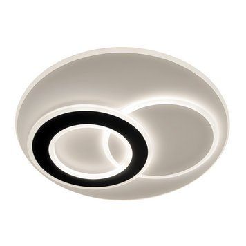 Стельова LED люстра 70W Velmax у стилі модерн 3000K-6500K з пультом чорна/біла IP20 V-СL-MIRAY-R 23-44-45 фото