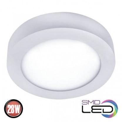 Світильник накладний 28W LED Horoz Electric CAROLINE-28 6400K білий круглий IP20 016-025-0028-011 фото