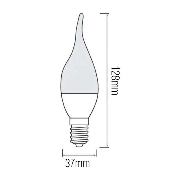 Лампа світлодіодна 6W С35Т Horoz Electric CRAFT-6 4200K E14 001-004-0006-031 фото