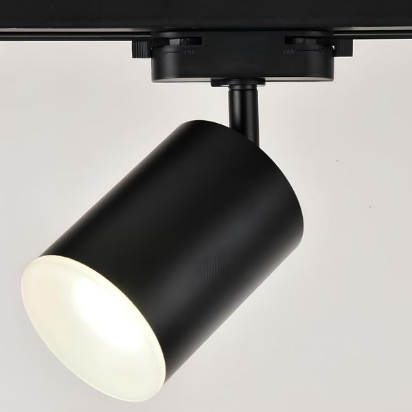 Трековий LED світильник Sirius 10W з циліндричним плафоном чорний 4000K IP20 RN222 BK 10W SP000036644 фото