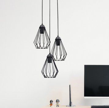 Светильник подвесной в стиле лофт MSK Electric Silvia NL 05371-3R на круглой потолочной платформе 615362 фото